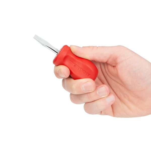 Stubby 1/4 Inch Slotted Hard Handle Screwdriver