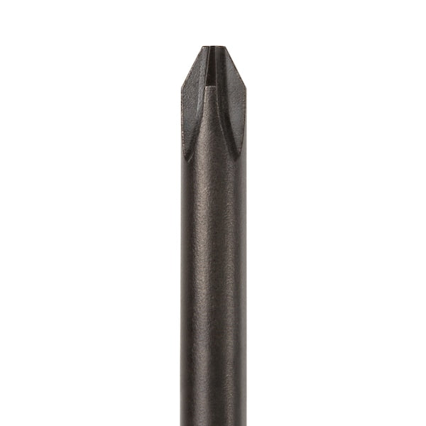 Long #2 Phillips Hard Handle Screwdriver (Black Oxide Blade)