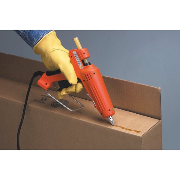 Hot Melt Adhesive, Tan, 5/8 in Diameter, 8 in Length, 45 sec Begins to Harden