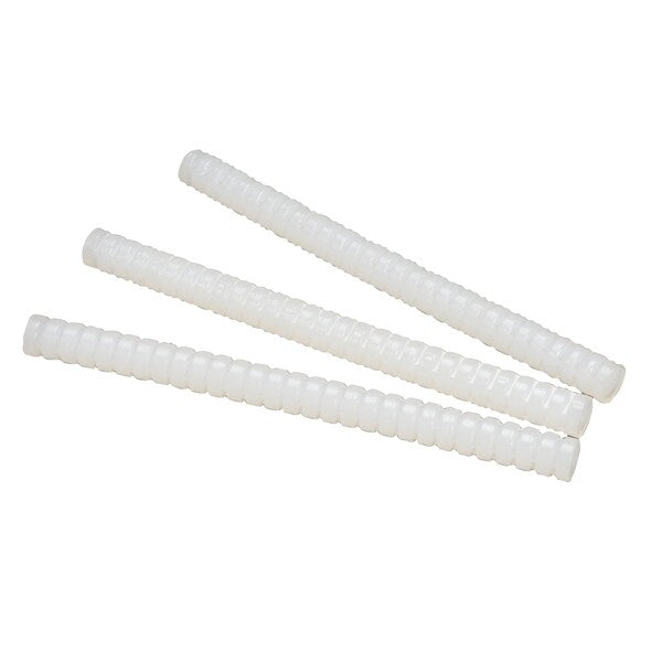 Hot Melt Adhesive, Clear, 5/8 in Diameter, 8 in Length, 50 sec Begins to Harden