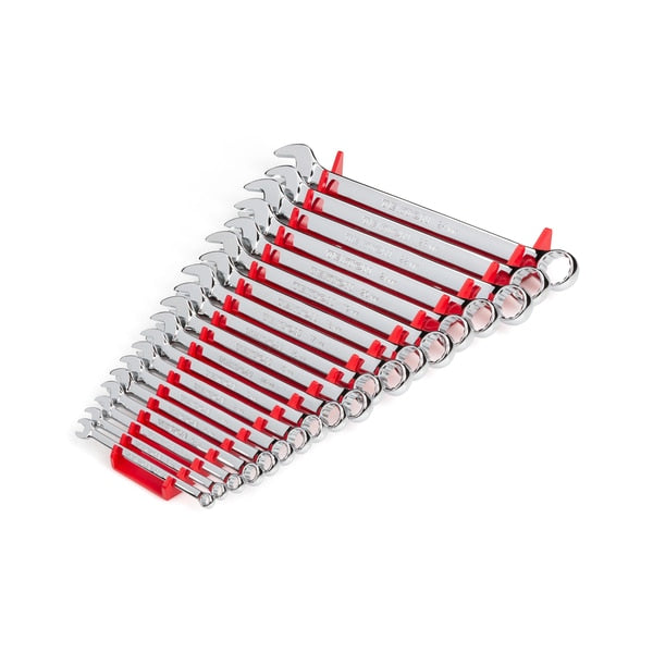 19-Tool Combination Wrench Organizer Rack (Red)