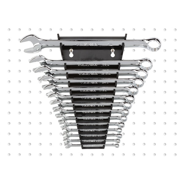 15-Tool Combination Wrench Organizer Rack (Black)