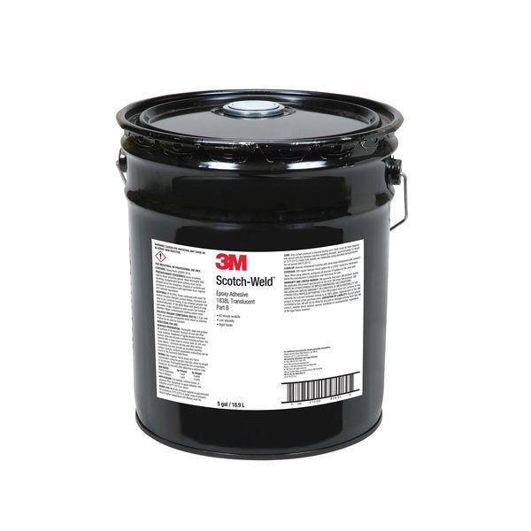 Epoxy Adhesive, 1838L Series, Clear, 1:01 Mix Ratio, 8 hr Functional Cure, Can