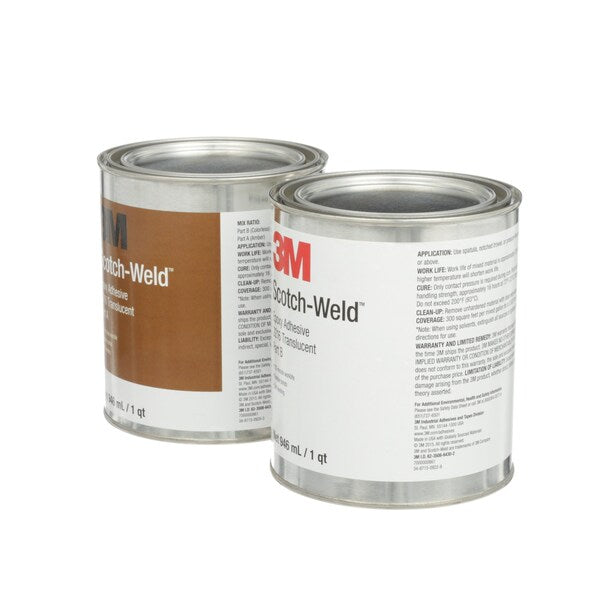 Epoxy Adhesive, 2216 Series, Clear, 1:01 Mix Ratio, 16 hr Functional Cure, Can
