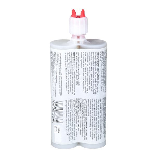 Epoxy Adhesive, DP190 Series, Clear, 1:01 Mix Ratio, 12 hr Functional Cure, Dual-Cartridge
