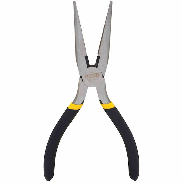 6 in Long Nose Cutting Pliers 1 1/4 Jaw Opening Dipped Handle