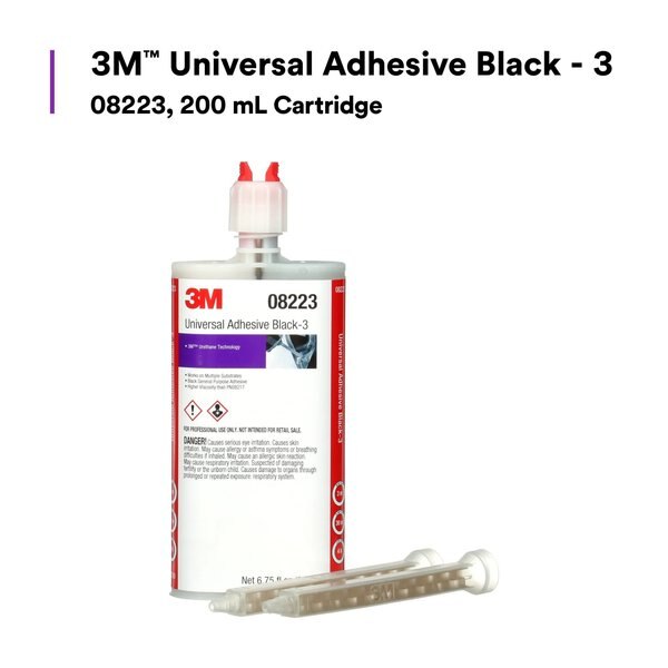 Urethane Adhesive, Black, Dual-Cartridge