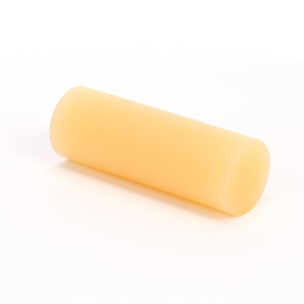 Hot Melt Adhesive, Tan, 1 in Diameter, 3 in Length, 45 sec Begins to Harden