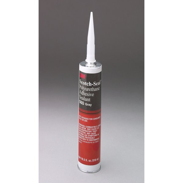 Adhesive, 560 Series, Black, 10 oz, Cartridge, 12 PK