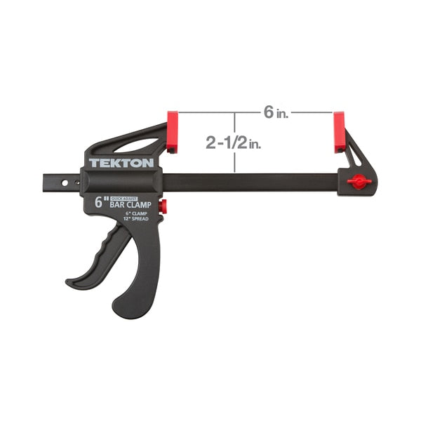 6 Inch Ratchet Bar Clamp / 12 Inch Spreader Set, 2-Piece