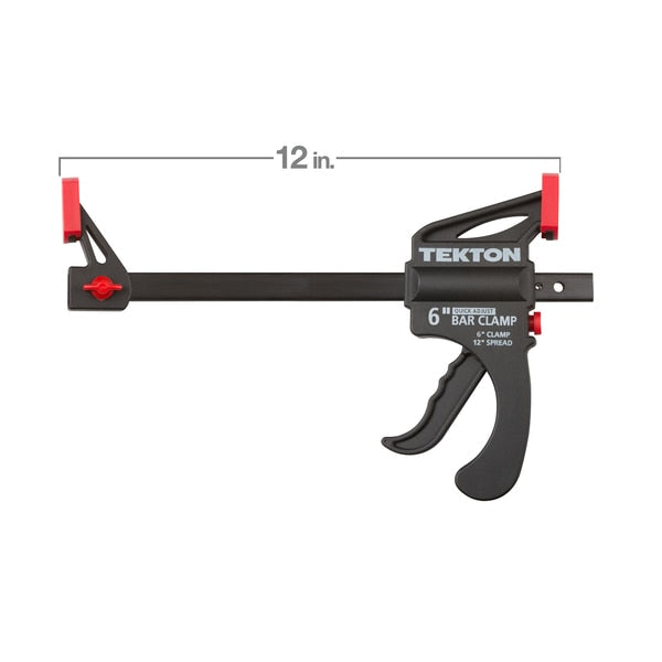 6 Inch Ratchet Bar Clamp / 12 Inch Spreader Set, 2-Piece