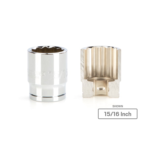 1/2 Inch Drive x 13/16 Inch 12-Point Socket