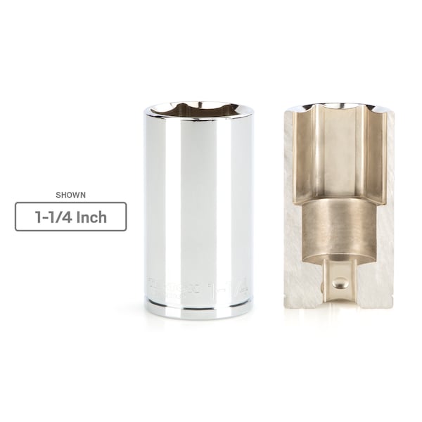 1/2 Inch Drive x 1-1/2 Inch Deep 6-Point Socket