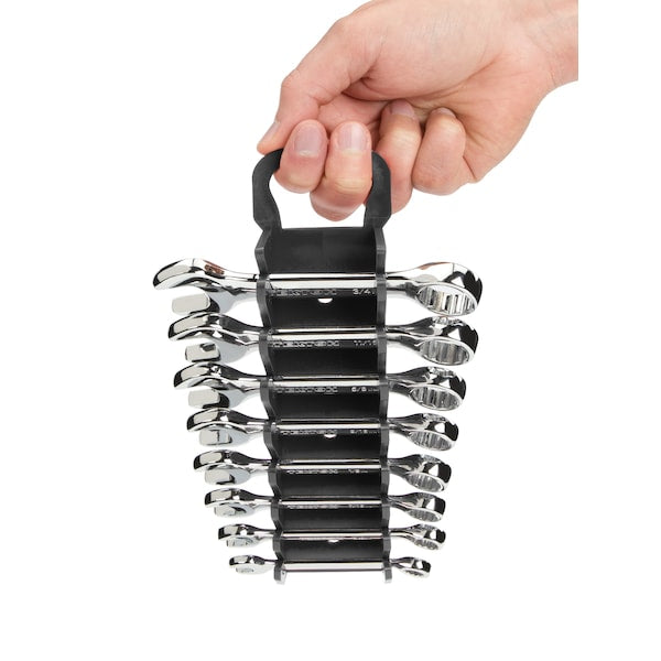 8-Tool Stubby Combination Wrench Holder (Black)