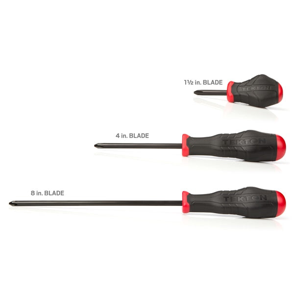 High-Torque Black Oxide Blade Screwdriver Set, 16-Piece (#0-#3, 1/8-5/16 in.)