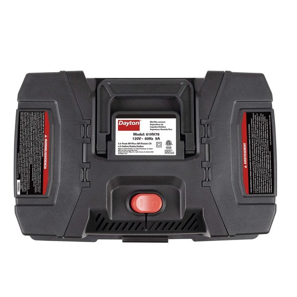 Portable Wet/Dry Vacuum, 4 gal, 1,080 W