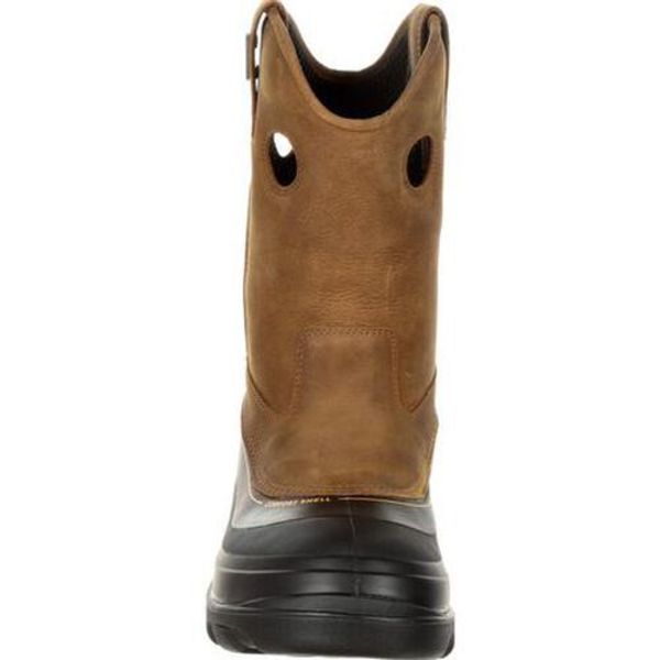 Size 11.5 Men's Wellington Boot Composite Work Boot, Light Brown