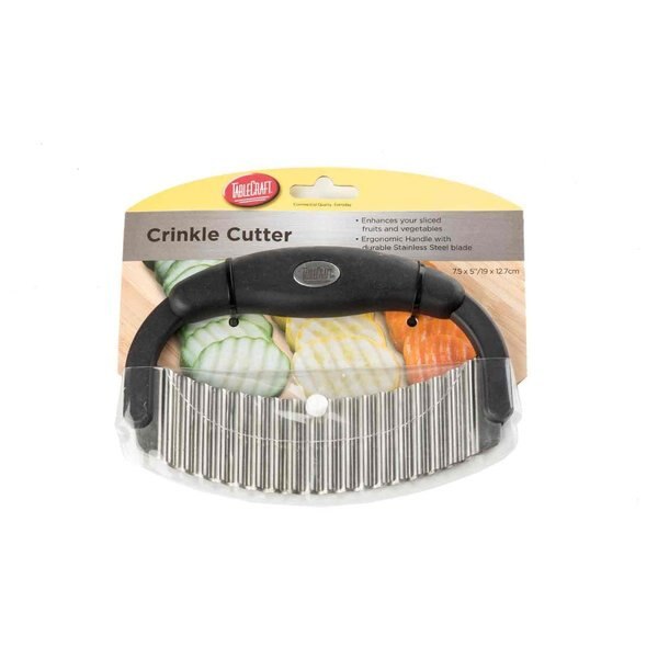 Crinkle Cutter, SS Sngl Blade, Plst Hndl