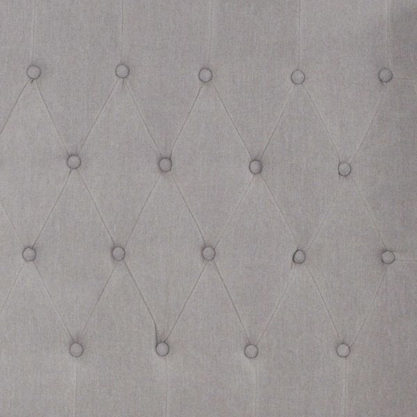 Platform Bed, Riverdale, Full, Light Gray