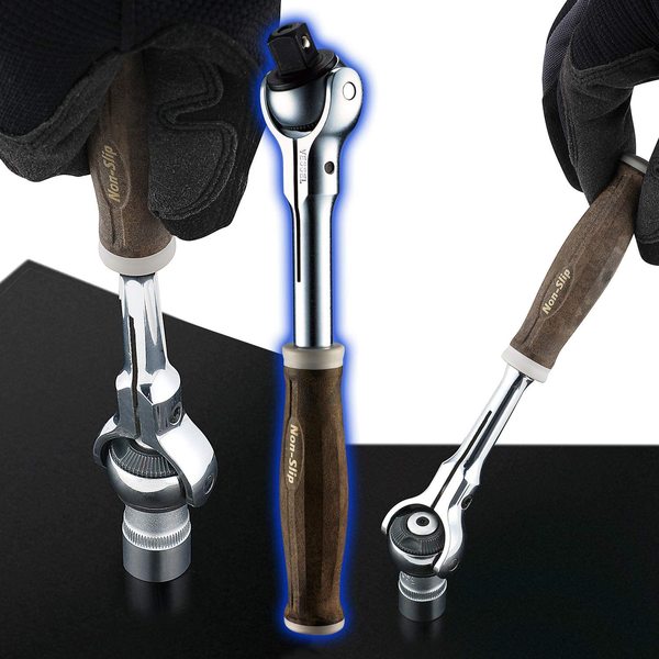 WOOD-COMPO Swivel Socket Wrench 1/4