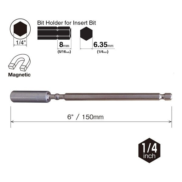 IMPACT BALL Torsion Bit Holder H1/, PK10