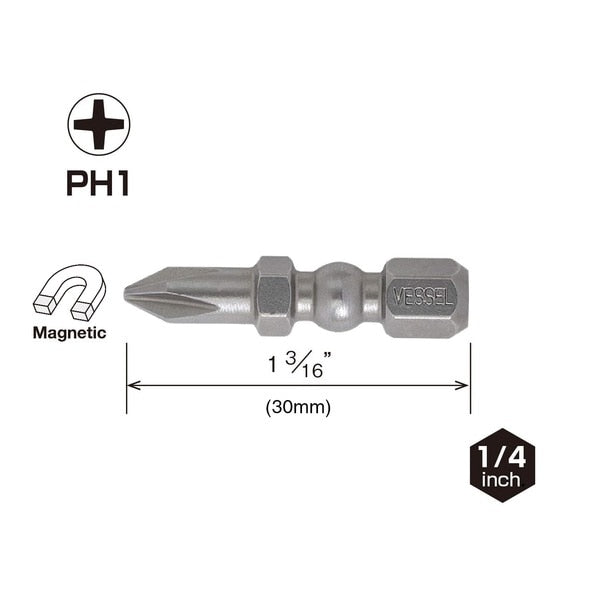 IMPACT BALL Torsion Bit PH1x30, PK2