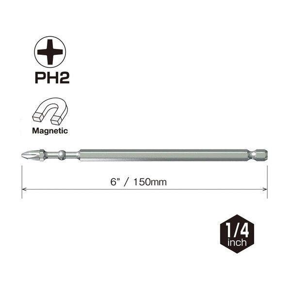 IMPACT BALL Torsion Bit PH2x150, PK10