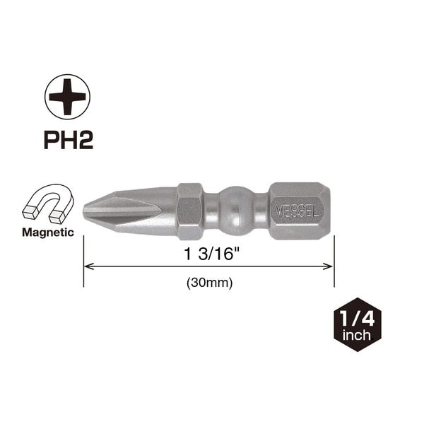 IMPACT BALL Torsion Bit PH2x30, PK5