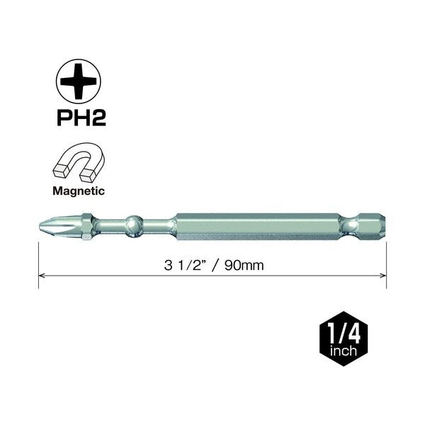 IMPACT BALL Torsion Bit PH2x90, PK5