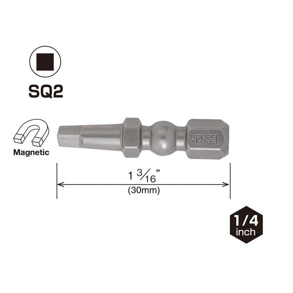 IMPACT BALL Torsion Bit SQ2x30, PK25