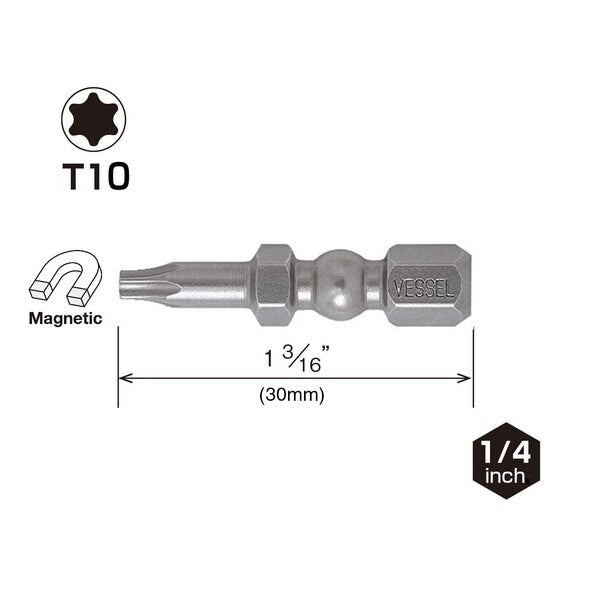 IMPACT BALL Torsion Bit ASSORTx30, PK5