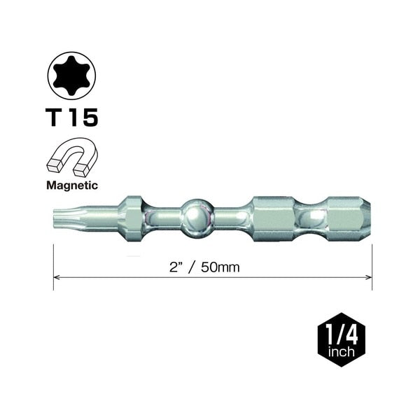 IMPACT BALL Torsion Bit T15x50, PK25