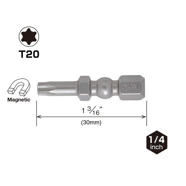 IMPACT BALL Torsion Bit ASSORTx30, PK5