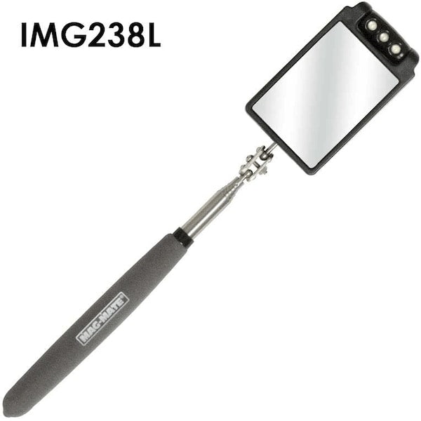 Telescoping Glass Inspection Mirror with