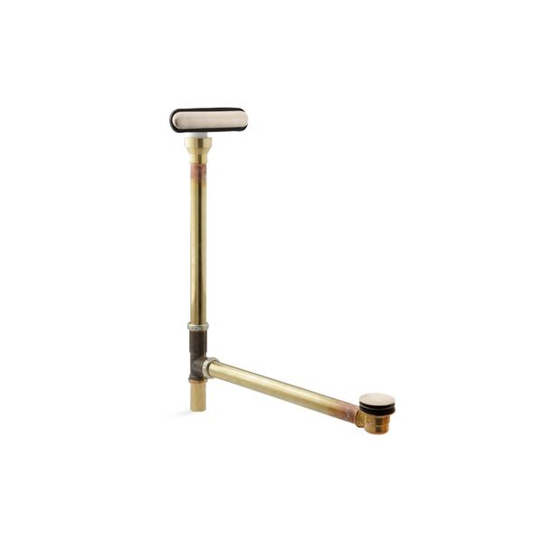 Clearflo Slotted Overflow Brass Bath Dra