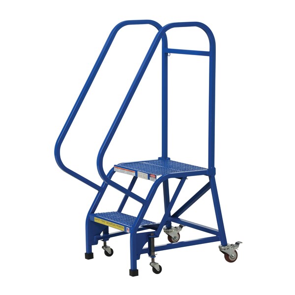 50 H Steel PW Ladder, Perforated, 2 Step, 2 Steps