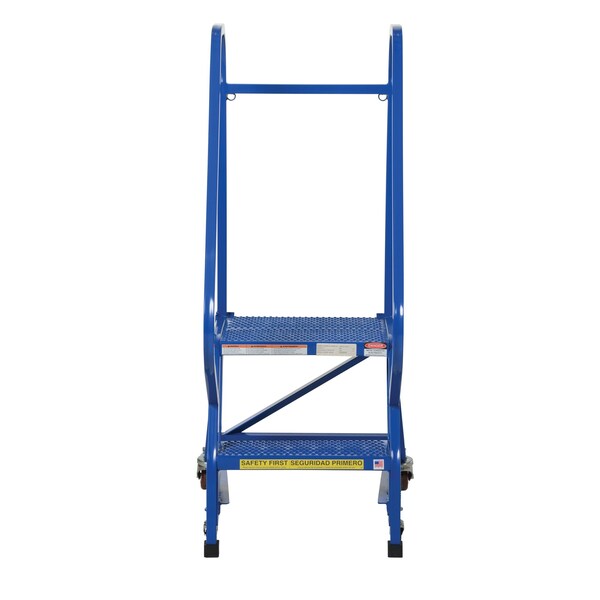 50 H Steel PW Ladder, Perforated, 2 Step, 2 Steps