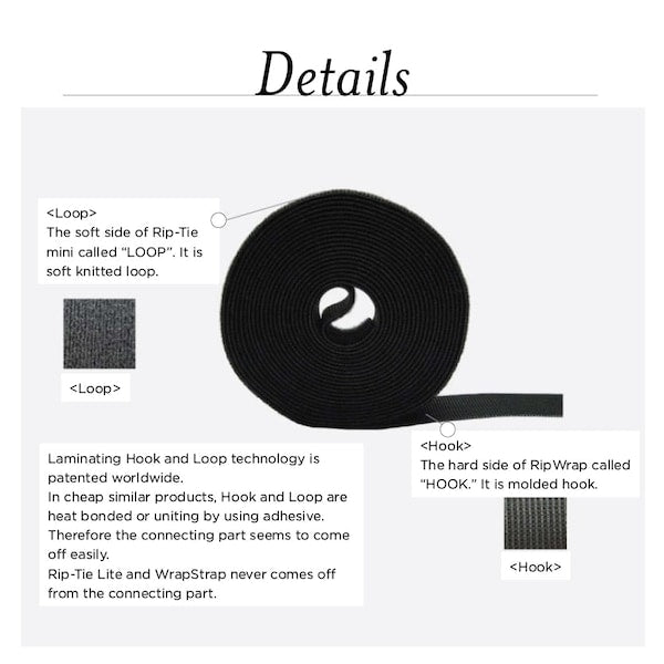 Hook and Loop Tape, 3/8x600 ft.