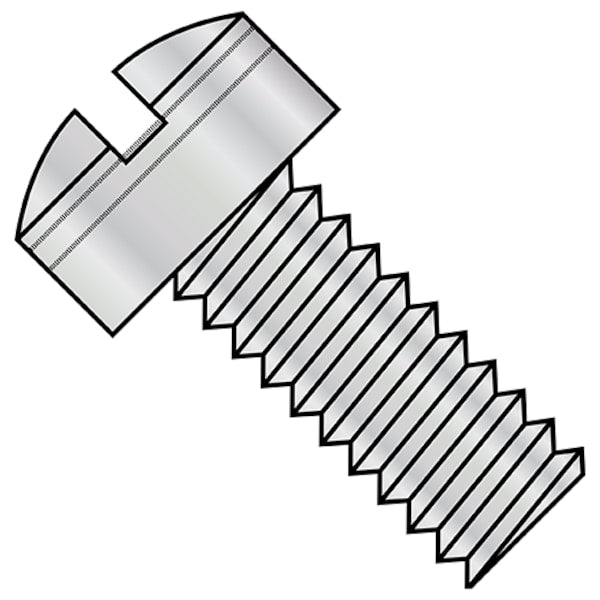 #6-32 x 1/4 in Slotted Fillister Machine Screw, Cadmium Steel, 500 PK