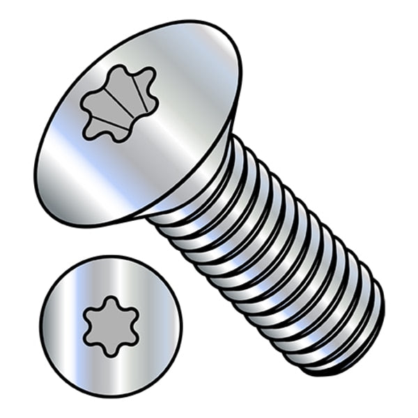 #10-24 x 1/2 in Torx Oval Machine Screw, Zinc Plated Steel, 8000 PK