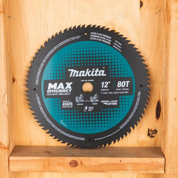 Carbide-Tipped Max Efficiency Miter Saw Blade 80T 12