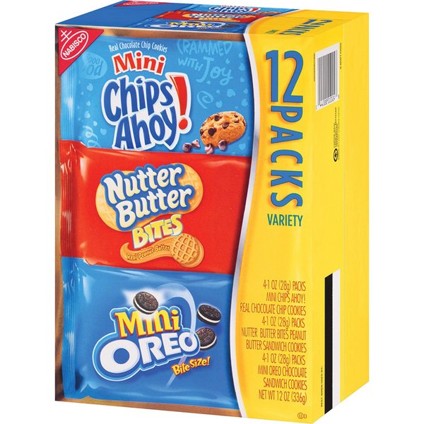 Nabisco Bite-Size Cookie Variety Pack, 4 PK