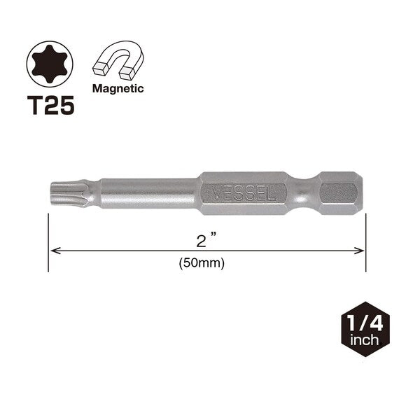 NECK TORSION Power Bit T25x50, PK2