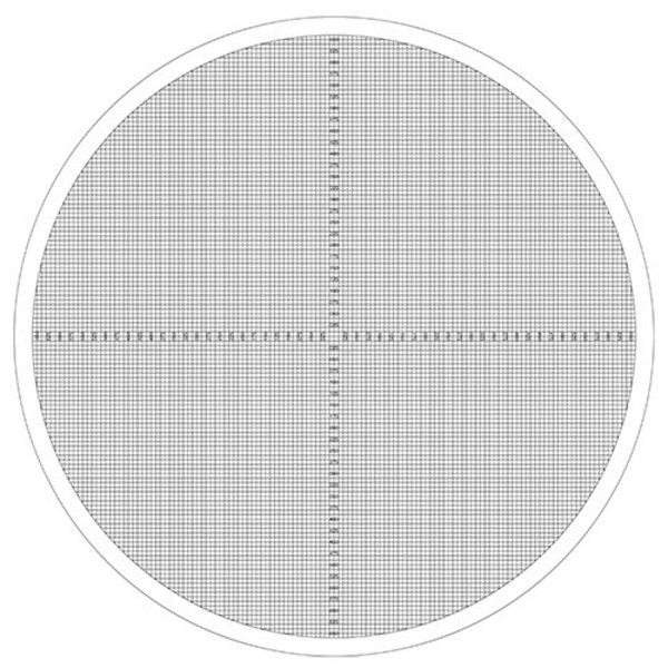 Optical Comparator Grid Chart For 10 Pow