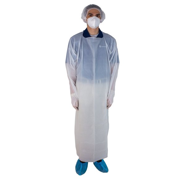 CPE Isolation Gown, Med / Large, PK100