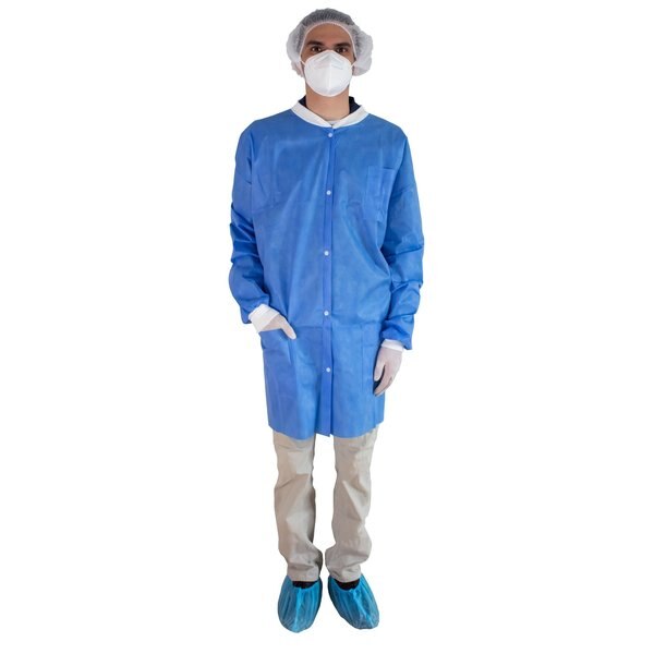 Lab Coat Blue, Large, PK50