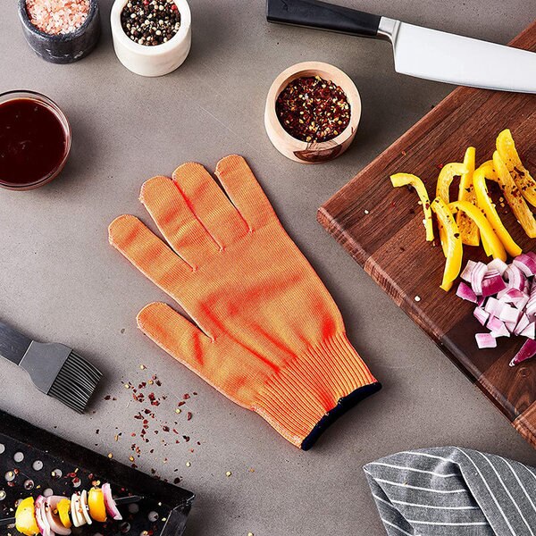 Cut Resistant Gloves, A4 Cut Level, Uncoated, S, 1 PR