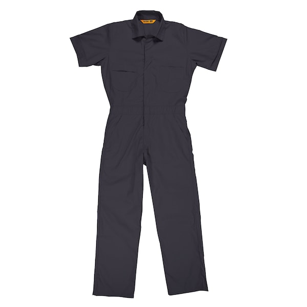 Coverall, Poplin, Short Sleeve, 4XL, Tall