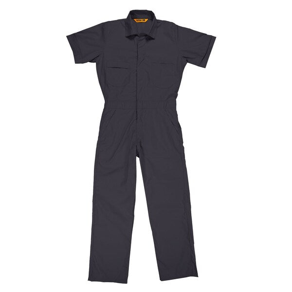 Coverall, Poplin, Short Sleeve, 2XL, Tall