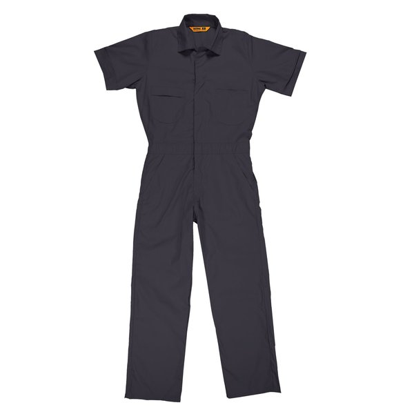 Coverall, Poplin, Short Sleeve, Med Short